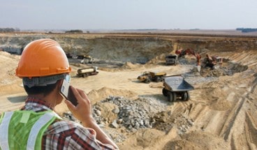 mining network antennas | open pit mine | coal mine